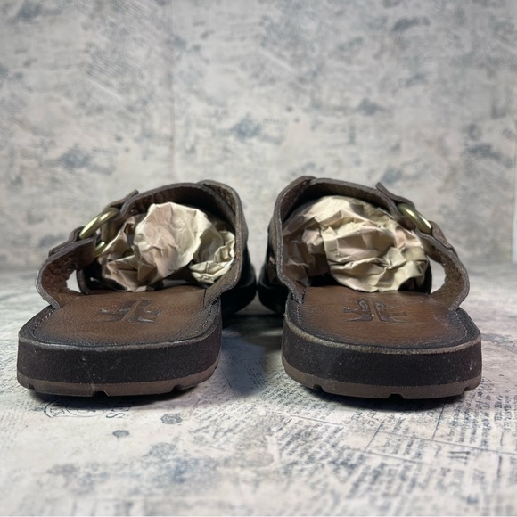 Frye Men Leather LudLow Slide Sandals Size 9 (10.24\